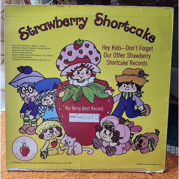 Strawberry Shortcake 1980 Big Apple City Vintage LP Vinyl Record - Picture 2 of 9